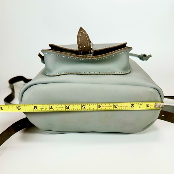 GRAFEA England Michelle Full Grain Utility Leather Baby Small Backpack in Grey - Picture 11 of 16